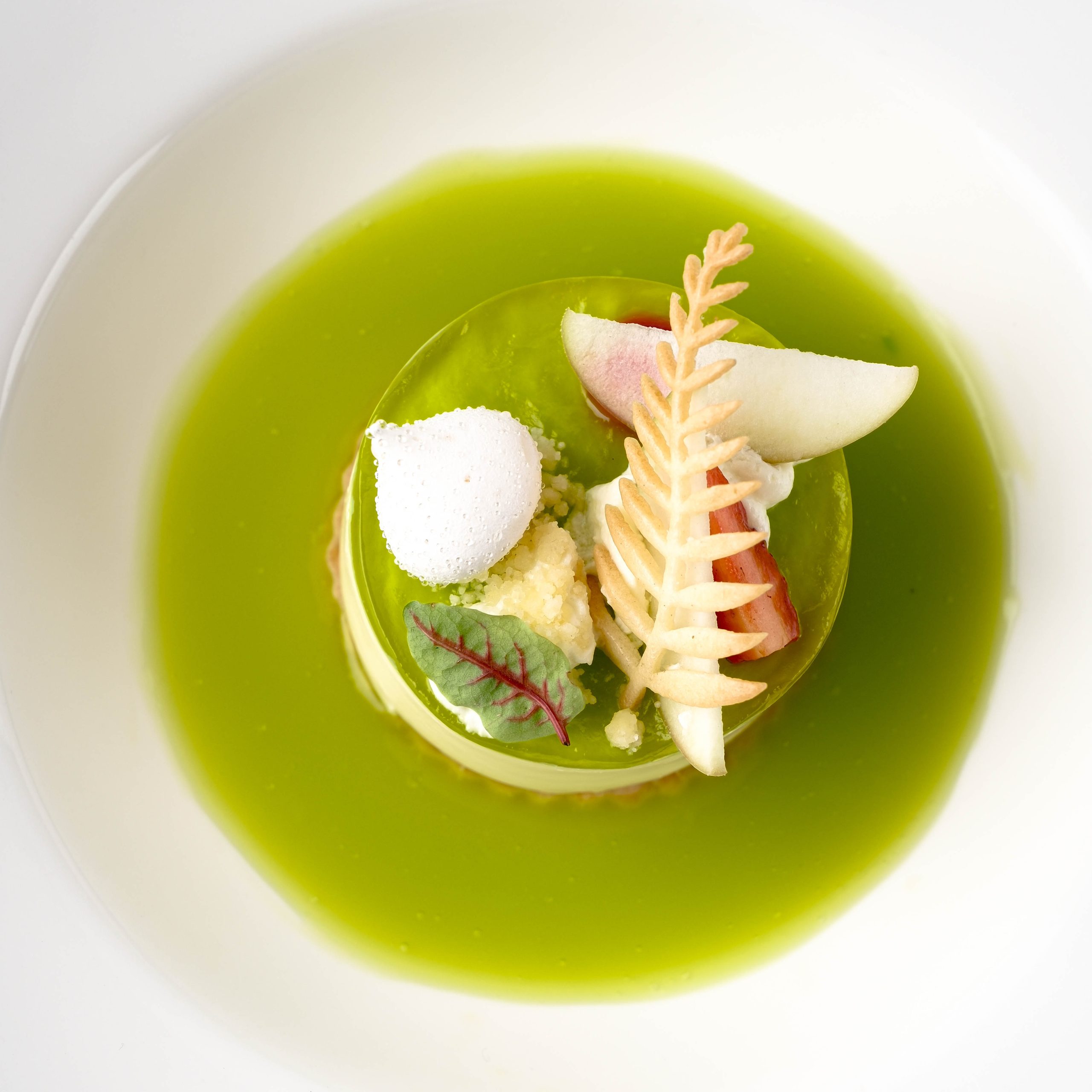 2malang Apple Kemangi Panna Cotta